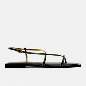 Zara flat sandals New, us 9